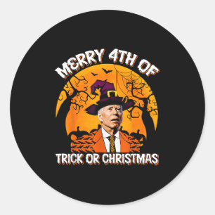 Adesivo Joe Biden Feliz 4º de Halloween Travessuras ou Doc