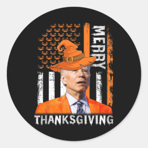 Adesivo Joe Biden Happy Halloween Feliz Ação de Graças US