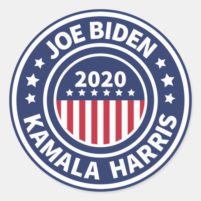 Adesivo Joe Biden Kamala Harris 2020 Stickers Quadrados (Frente)