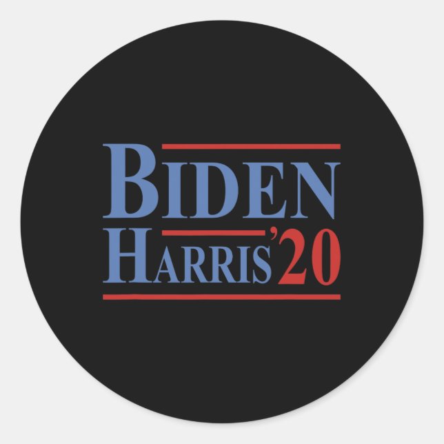 Adesivo Joe Biden Kamala Harris Presidente Democrata Liber (Frente)