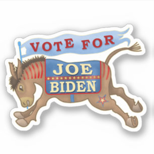Adesivo Joe Biden para o asno 2020 do presidente Democrata