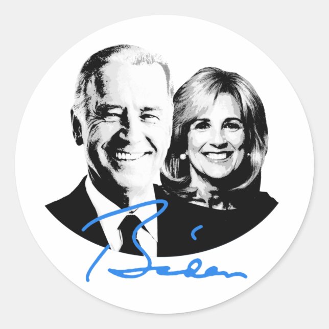 Adesivo Joe e Jill Biden Signature (Frente)
