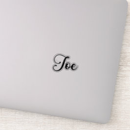 Adesivo Joe Name - Caligrafia manuscrita