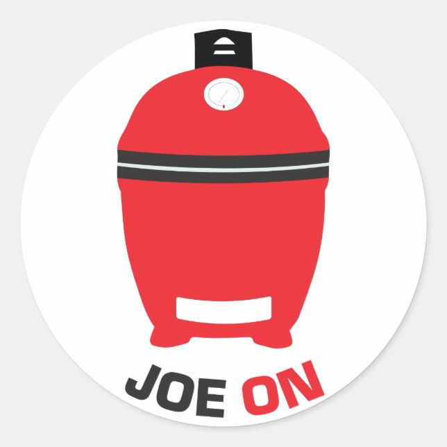 Adesivo Joe On Sticker para os Ventiladores Kamado Grill (Frente)