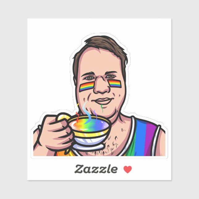 Adesivo JoeMLyman Rainbow Mug (Folha)