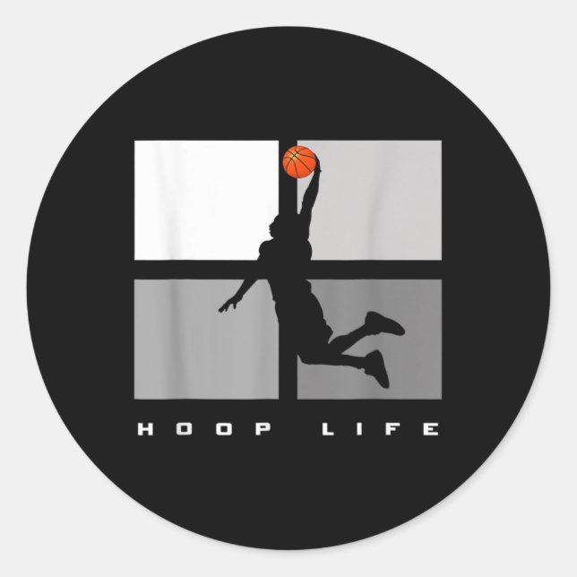 Adesivo Jogada de basquete de Hoop Life Men (Frente)