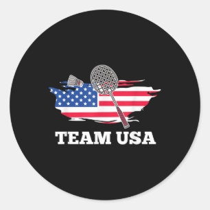 Adesivo Jogador americano de badminton da equipe EUA