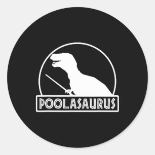 Adesivo Jogador Billiard do Poolassauro Dinossauro Snooker