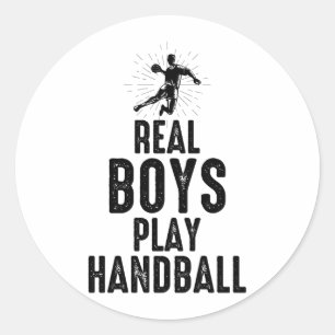 Adesivo Jogador de Andebol Equipe de Handballer Engraçado