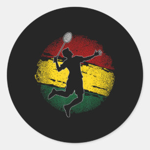 Adesivo Jogador de Badminton Bandeira Ganesa Gana