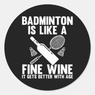 Adesivo Jogador de Badminton do Shuttle