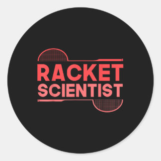 Adesivo Jogador de Badminton Peteca Raquete Cientista Badm