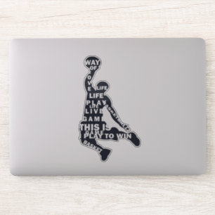 Adesivo Jogador de basquete enterrada