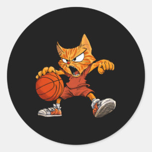 Adesivo Jogador de Basquete - Lata de Gato Longa de Basque