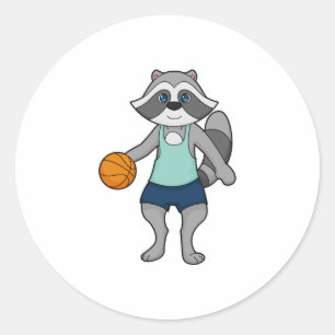 Adesivo Jogador de basquete Racoon