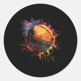 Adesivo Jogador de Basquetebol com Aquarela