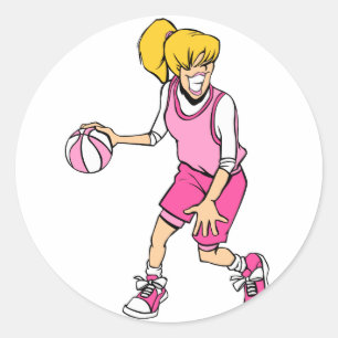 Adesivo Jogador de basquetebol das meninas