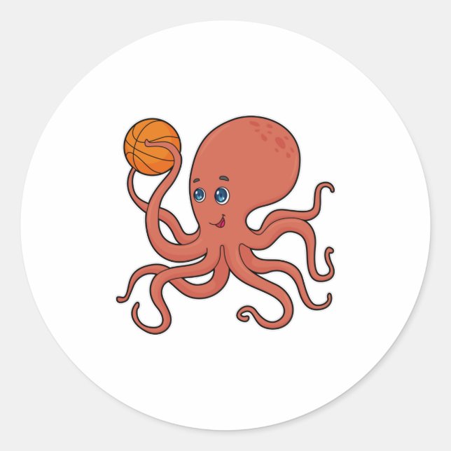 Adesivo Jogador de basquetebol do Octopus (Frente)