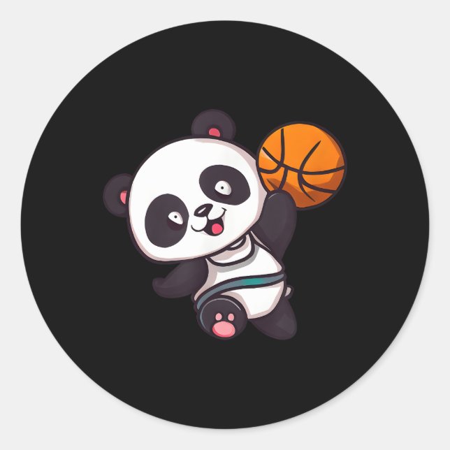 Adesivo Jogador de basquetebol do Panda (Frente)