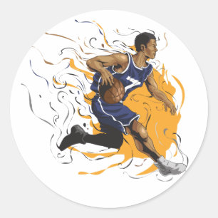 Adesivo Jogador de basquetebol n.o 7