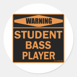 Adesivo Jogador de Bass Estudante