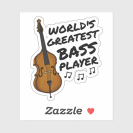Adesivo Jogador de Bass Mais Importante do Mundo, Engraçad