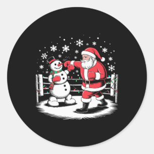 Adesivo Jogador de Boxas Engraçado Luzes do Natal Papais n