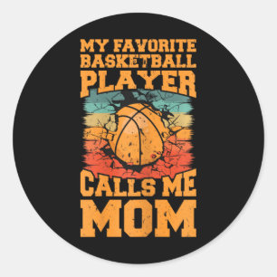 Adesivo Jogador de Bysketbyll Favorito Me Chama Mãe Bysket