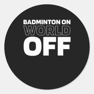 Adesivo Jogador De Corte Da Equipe Shuttle Dminton Em Rack