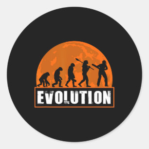 Adesivo Jogador de Críquete Engraçado Evolução Humana Críq