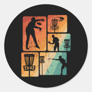 Adesivo Jogador de Disc Golf Engraçado Entusiasta de Espor