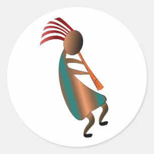 Adesivo Jogador de flauta de Kokopelli