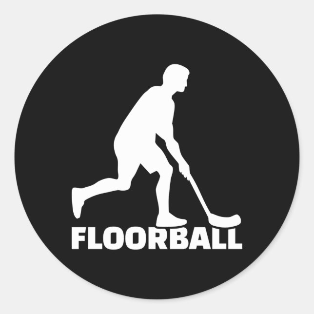 Adesivo Jogador de Floorball (Frente)
