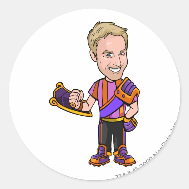 Adesivo Jogador de Funcionarios Kreludor Induplicável (Frente)