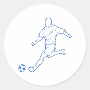 Adesivo jogador de futebol