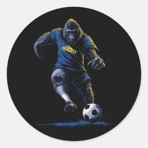 Adesivo Jogador de Futebol Bigfoot Engraçado