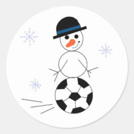 Adesivo Jogador de Futebol Boneco de Neve