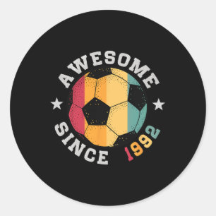 Adesivo Jogador de Futebol de Aniversário 33 Anos Incrível