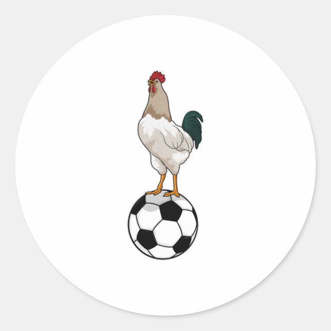 Adesivo Jogador de futebol do Rooster (Frente)
