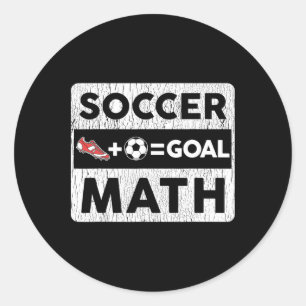 Adesivo Jogador de Futebol Engraçado Matemática Gol Amante