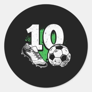 Adesivo Jogador de futebol menino de 10 anos de idade