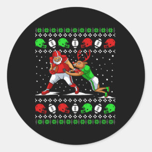 Adesivo Jogador de Futebol Rena Ugly Christmas Pajama Dive