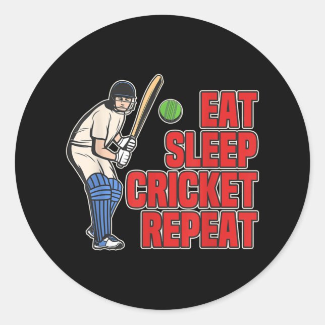 Adesivo Jogador de Futebol Retron Cricket Ball Coma Cricke (Frente)