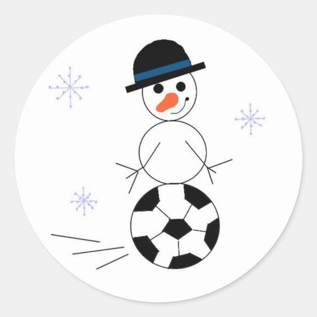 Adesivo Jogador de Futebol Snowman (Frente)