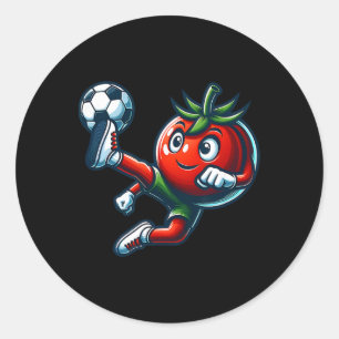 Adesivo Jogador de futebol Tomate Engraçado Chutando Masco