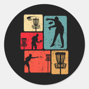 Adesivo Jogador de Golfe de Disco Engraçado Entusiasta de