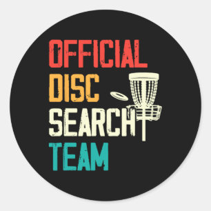 Adesivo Jogador de Golfe de Disco Frisbee Discóbolo Disco 