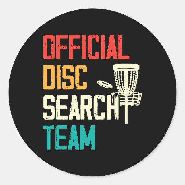 Adesivo Jogador de Golfe de Disco Frisbee Discóbolo Disco  (Frente)