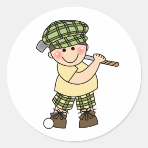 Adesivo Jogador de golfe do menino