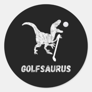 Adesivo Jogador de Golfe Miniatura Engraçado Golfista Dino